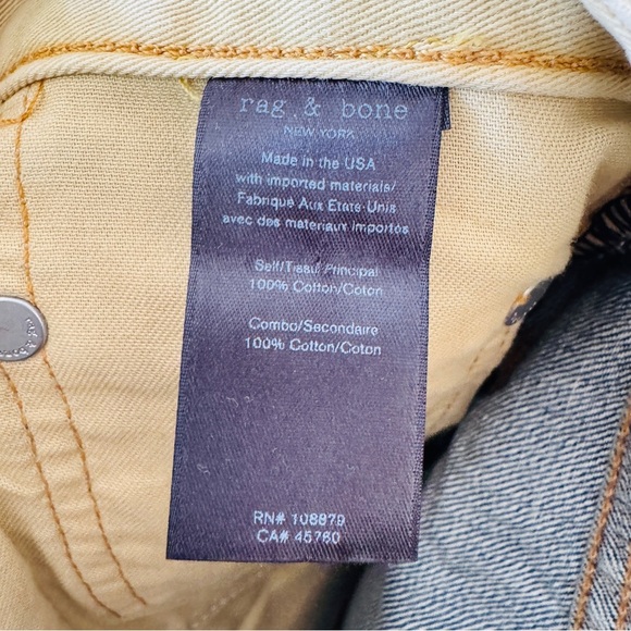 Rag & Bone Maya High Rise Denim Jeans Straight Leg Blue 26 Ankle Casual Luxury - Picture 5 of 13